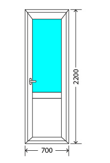 Балконный блок: дверь Exprof XS-358 32мм Дубна